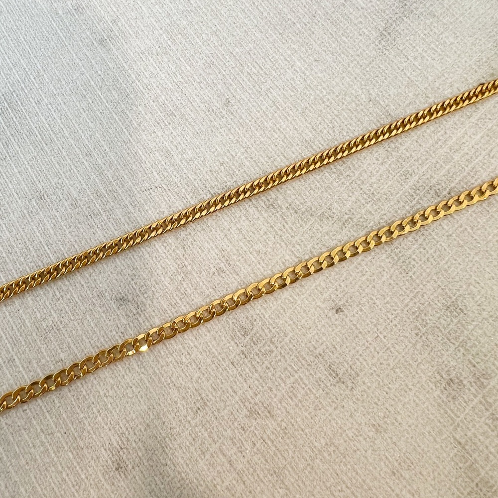 Cuban 10” anklet